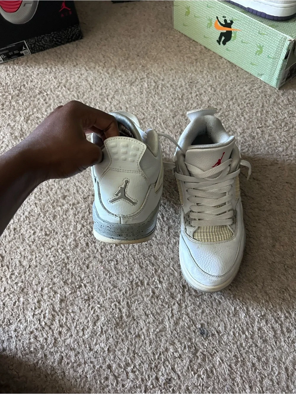 2021 Air Jordan 4 Retro GS “White Oreo”